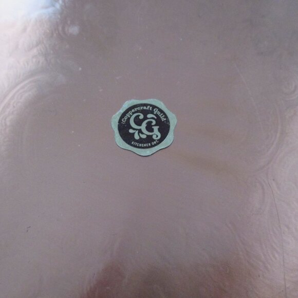 9" Coppercraft Octagon Copper Tray - Picture 4 of 6